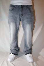 Load image into Gallery viewer, Grey Flared Jeans