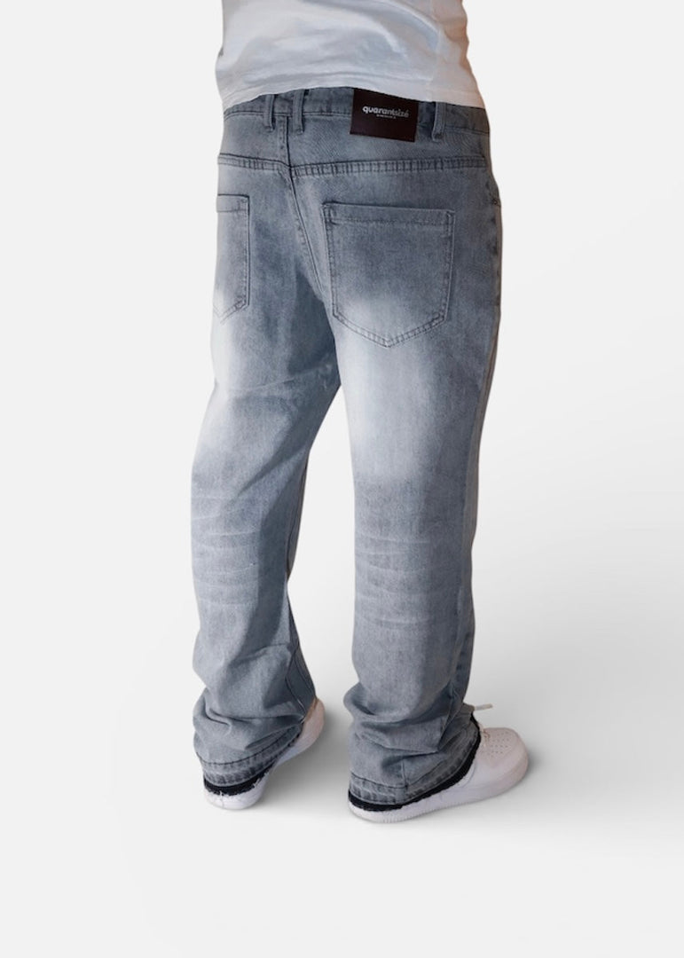 Grey Flared Jeans